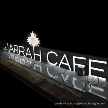 DINGYISIGN Factory Wholesale Illuminated Outdoor Waterproof 3D Led Custom Acrylic Logo Signs For Cafe Shop